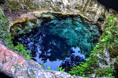 a beautiful natural pool