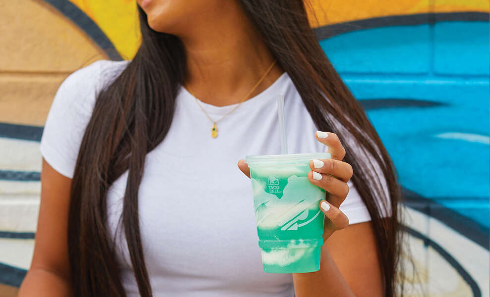 Taco Bell’s New Mtn Dew Baja Blast Colada Freeze Is Summer in a Cup