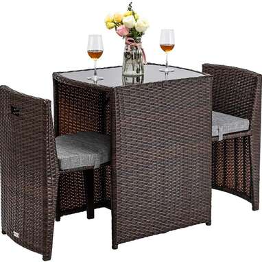 3-Piece Outdoor Wicker Patio Set