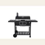 Royal Gourmet Charcoal Grill with 2 Side Tables in Black