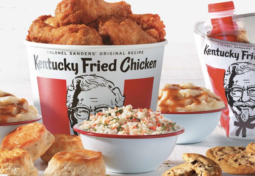 Kfc 10 Piece Chicken Feast Gets You 6 Items Beverage Bucket For 30 Thrillist