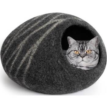 Meowfia premium felt cat bed clearance cave