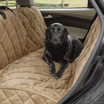 Orvis Grip-Tight Windowed Dog Hammock Slate Seat Protector - Sedan/SUV  X-Large