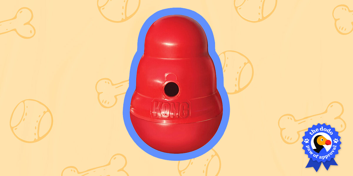 Check out this video of the Kong Wobbler and how well it works for