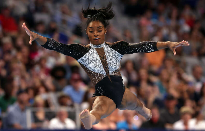 Simone Biles U.S. Olympic Trials Floor Routine Included Nod to Tokyo Games