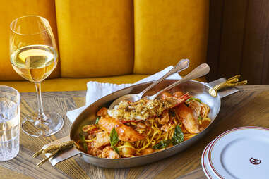 carne mare spicy lobster spaghetti