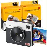 Kodak Mini Shot 3 Retro (60 Sheets) 3x3 2-in-1 Portable Wireless Instant Camera & Photo Printer, Compatible with iOS, Android & Bluetooth, Real Photo HD, 4PASS Technology & Laminated Finish