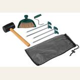 Coleman Tent Kit: Tent Stakes, Mallet, Brush