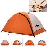 AYAMAYA Ultralight Waterproof, Double Layer, Easy Setup 3 Season 2 Door, 2 Person Tent for Backpacking