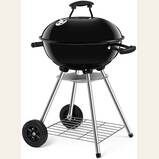 BEAU JARDIN Portable Charcoal Kettle Grill; 18"