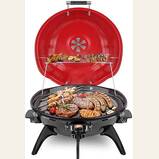 Electric BBQ Grill - Techwood 15" Grill; 1600W for Indoor/Outdoor Use