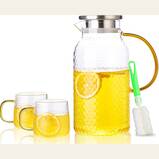 PARACITY Glass Pitcher with 2 Cups