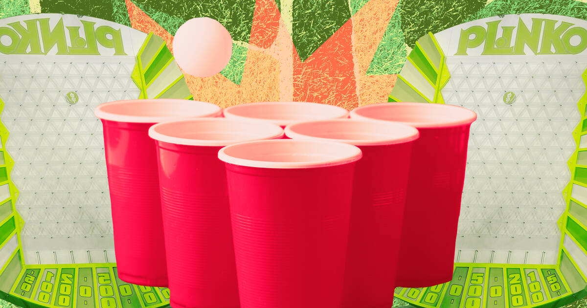 Fairly Odd Novelties Beer Pong Set, Red Cups and Ping Pong Balls