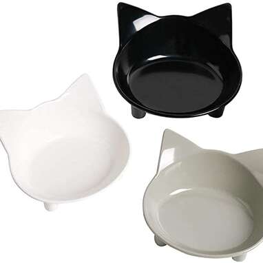 Skrtuan Non-Slip Cat Food Bowls