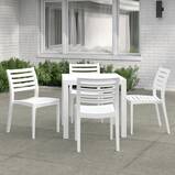 Melissus Square 4 - Person 31.5'' Long Dining Set