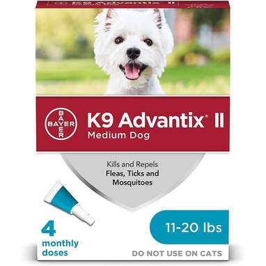K9 Advantix II Flea and Tick Prevention For Medium Dogs