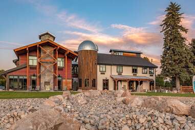 a hotel with an observatory