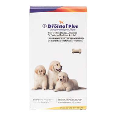 DRONTAL Plus Chewable Tablet for Small Dogs and Puppies