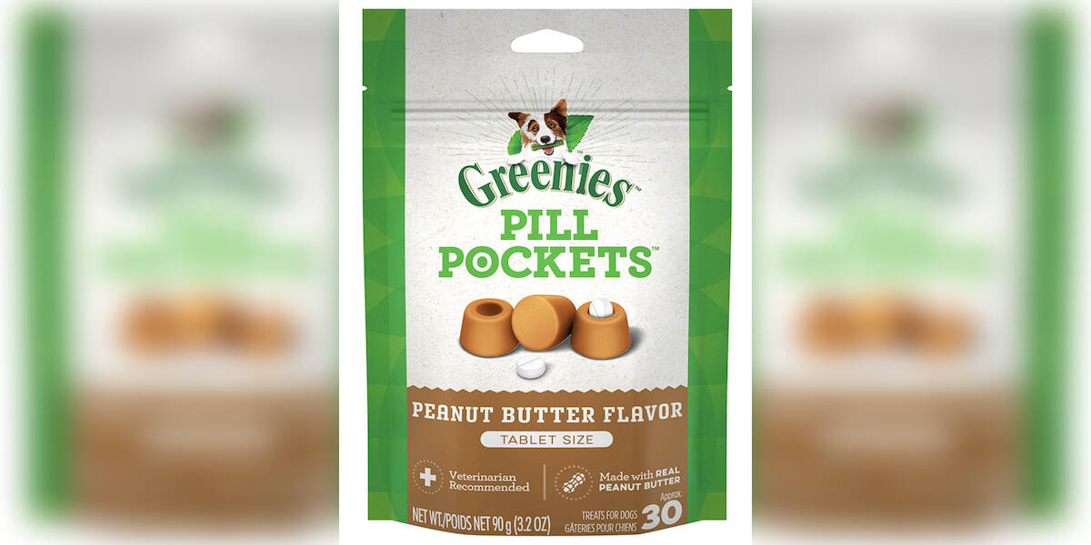 Organic pill clearance pockets for dogs