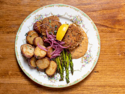 Vegan crab cake 