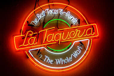 La Taqueria sign