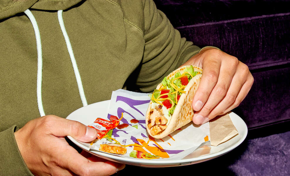 Taco Bell Flatbread Tacos Beefy Potato & Loaded Chicken Flavors Hit