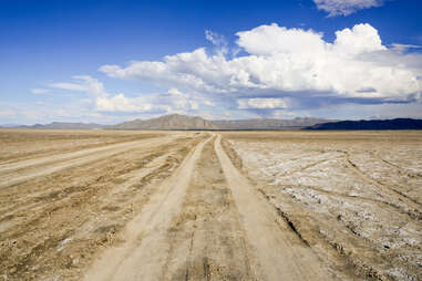 Dirt road in the desert
