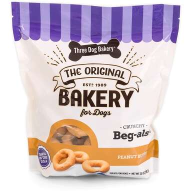 A special snack for a special pup: Three Dog Bakery Beg-als Baked Dog Treats