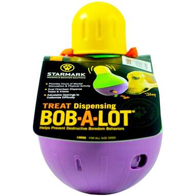 An interactive toy he’ll love: Starmark Bob-A-Lot Dog Toy