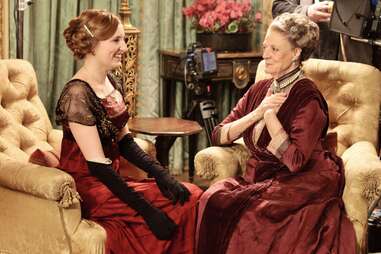 maggie smith in downton abbey