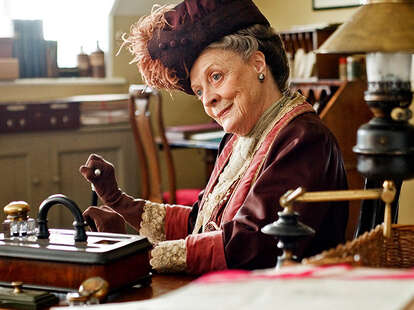downton abbey, maggie smith, countess dowager