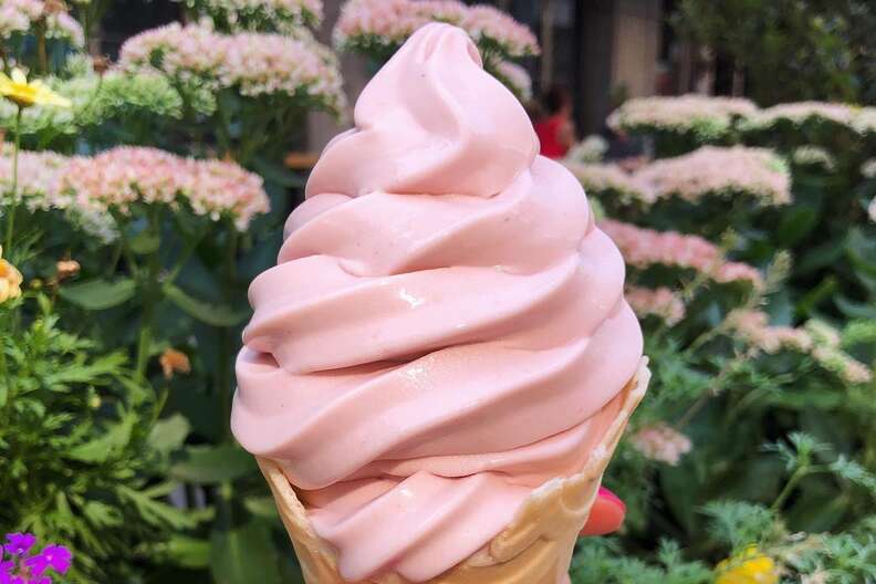 Pink soft serve online ice cream