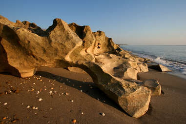 non tourist beaches near me