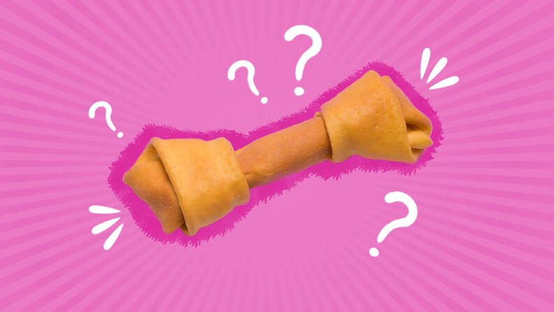 My dog ate sales a rawhide bone