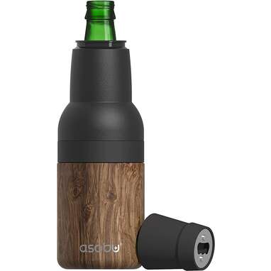 Vacuum Insulated Double-Walled Stainless Steel Beer Bottle and Can Cooler with Beer Opener