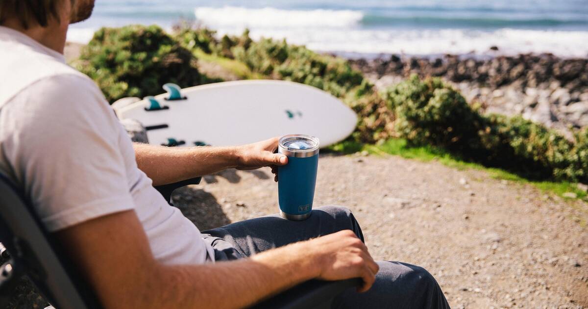 Beach themed yeti sales cup