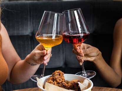 Noble riot wine and chicken