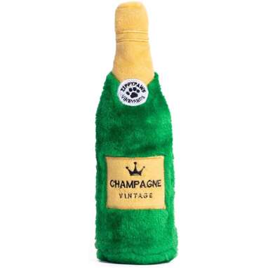 Zippy Paws - Happy Hour Crusherz Drink Themed Crunchy Water Bottle Dog Toy - Champagne
