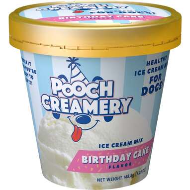 POOCH CREAMERY Birthday Cake Flavor Ice Cream Mix Dog Treat, 5.25-oz cup