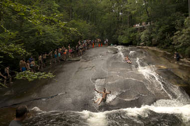 SLIDING DOWN WATERFALLS! 