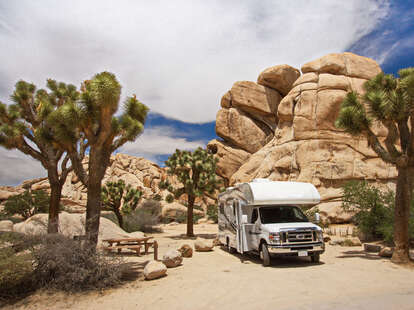 RV in the desert