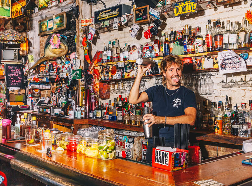 Indoor/Outdoor DIVE BAR Street Sign bar pub neighborhood drink happy