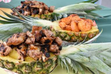 meat-filled pineapples