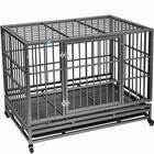 COZIWOW Heavy Duty Rolling Dog Crate