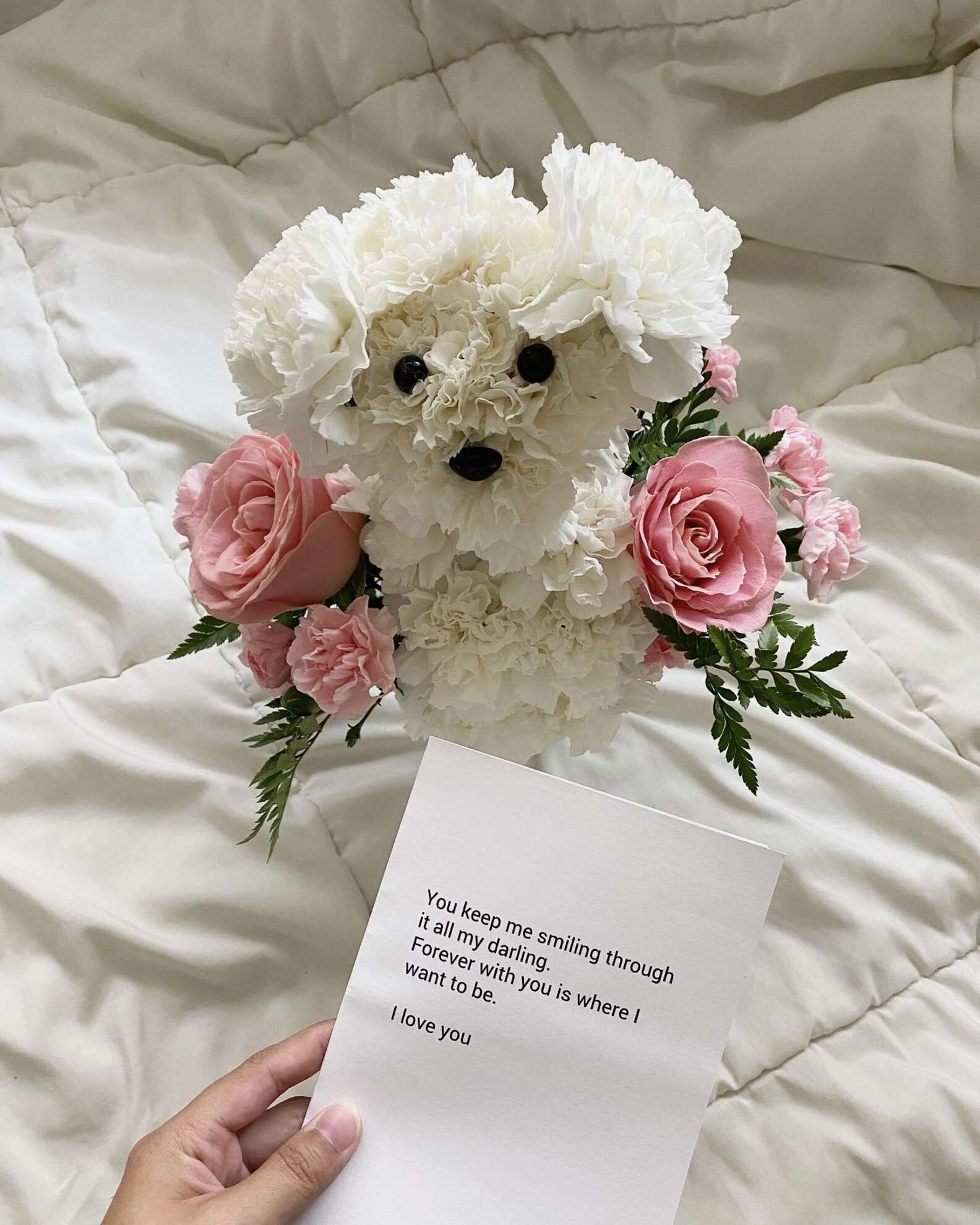 Boyfriend Gifts Partner Anniversary Bouquet Shaped Like Their Dog