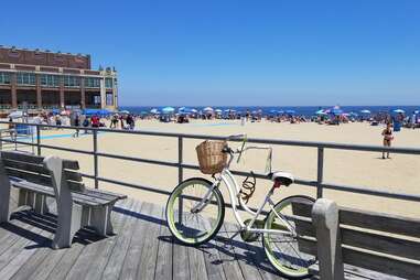 Ocean City New Jersey Sunrise on the Boardwalk by Bill Cannon