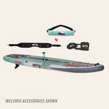 Breeze Aero 10′8″ Native Floral Jaws Inflatable Paddle Board Package