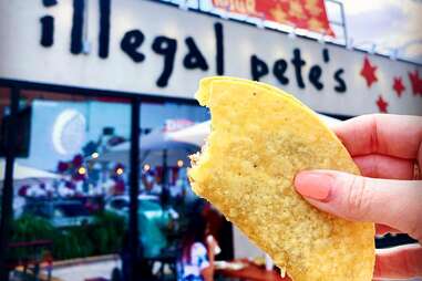 Illegal Pete's taco 