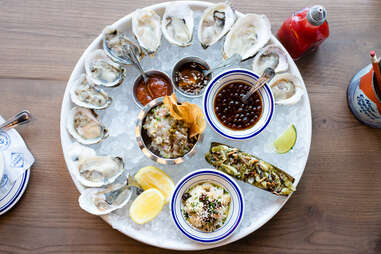 Oysters from the salt line 