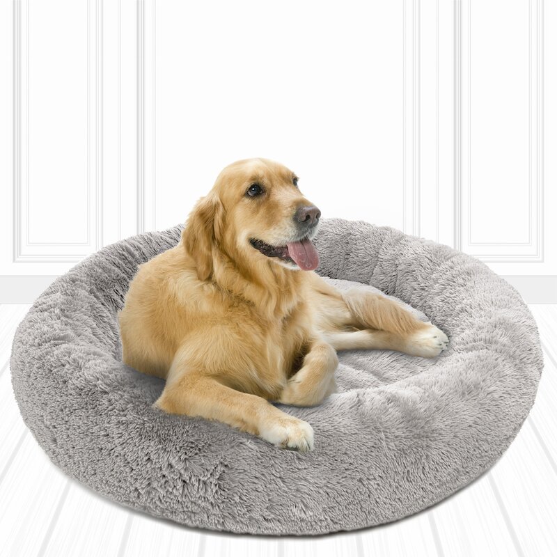 Gaddy Dog Pillow Tucker Murphy Pet Color: Brown, Size: Small (14.96 W x 20.47 D x 5.91 H)